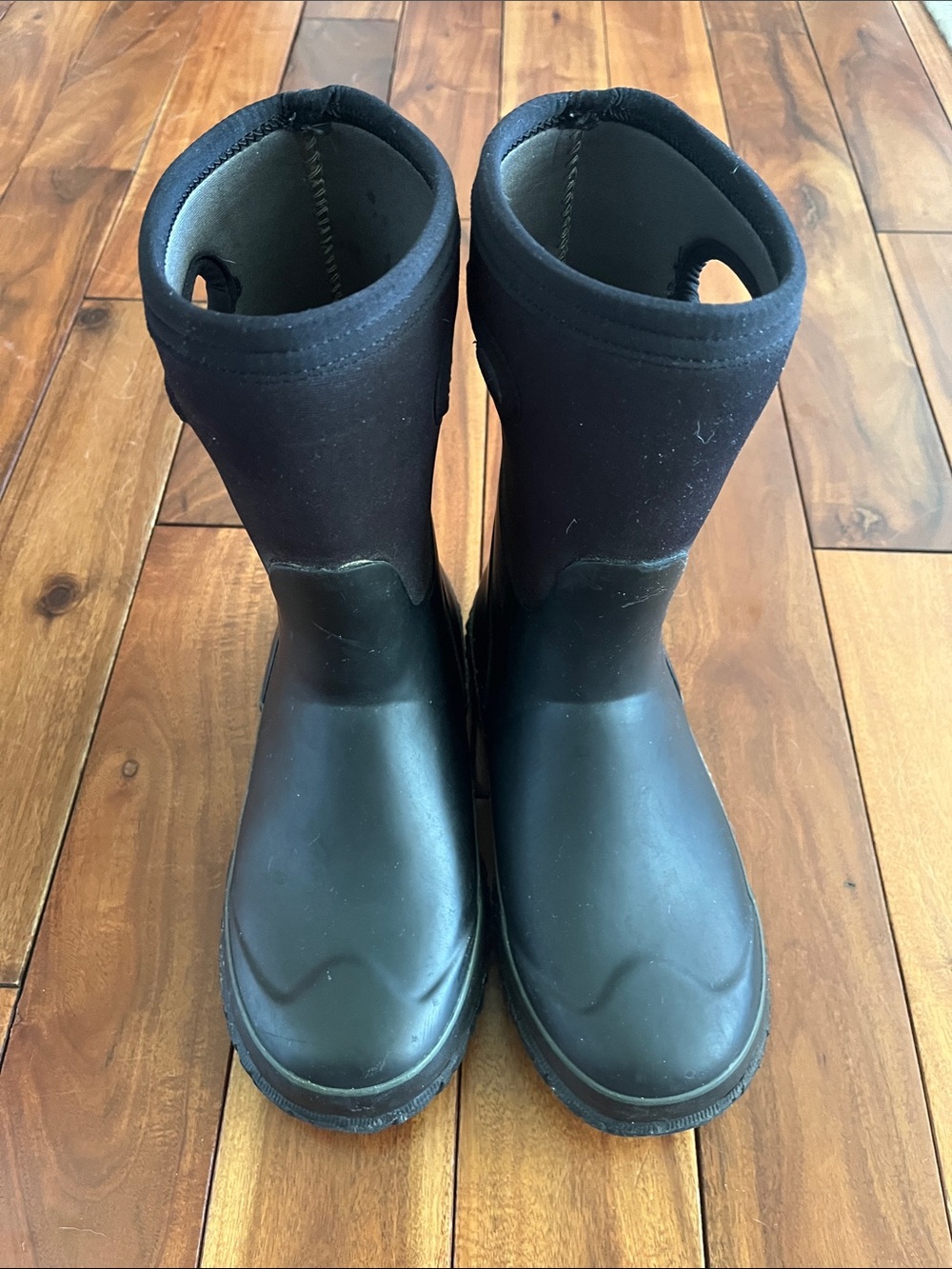 Bogs Kids Black Waterproof Pull-On Rain Boots